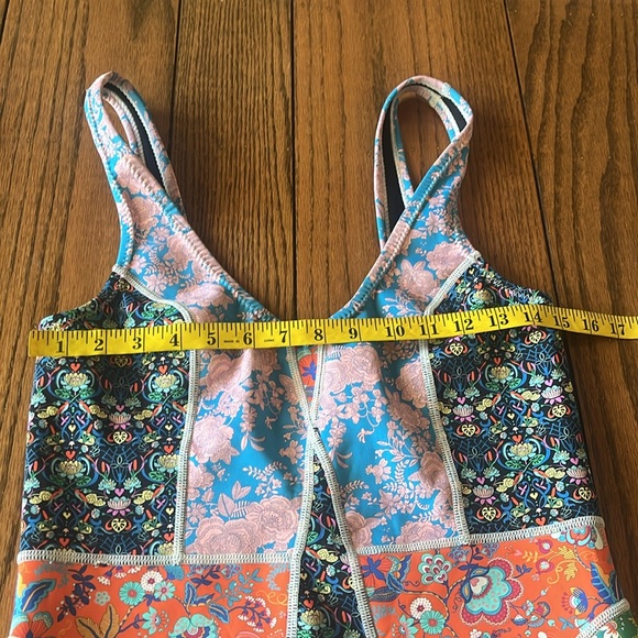 Cynthia Rowley Colorful Patchwork Swimsuit Size XL - Picture 7 of 8